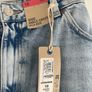 M&S indigo jeans wide high rise ankle grazer short leg plus size - New Image 2