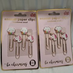 Cute Enamel Unicorn Paper Clips