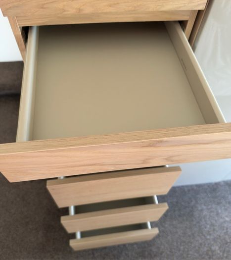 IKEA Malm Tall 6 Draw Dresser ( White Stained Oak Effect Colour ).