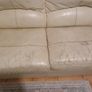 leather couch/ pull out bed Image 3