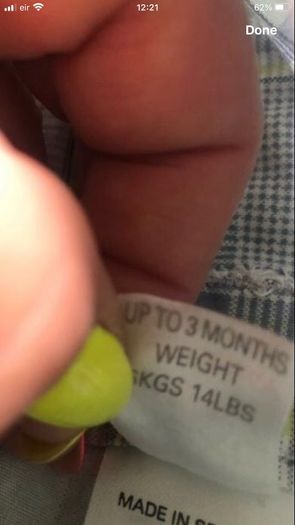 Boys dungaree shorts 0/3 mths