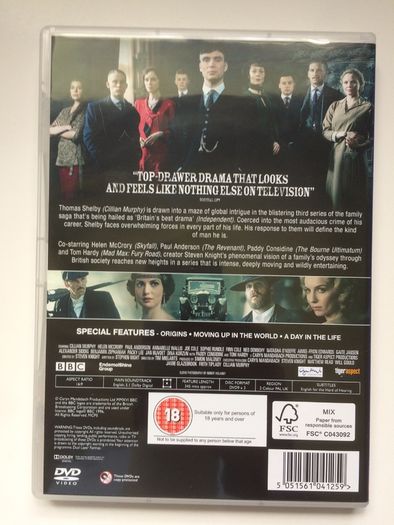 Peaky Blinders - Series 3 (2016) [DVD TV Boxset]