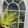 Arch Mirror with distressed metal frame - indoors or outdoors Image 3