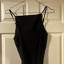 Zara black square neck top size S Image 2