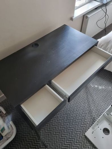 Desk Ikea Black