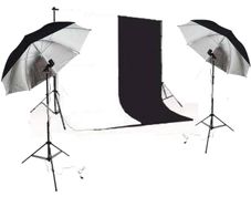 Background Support White and Black Screen Light Kit