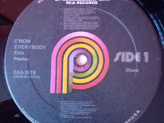 Elvis C'mon Everybody CAS-2518 1971 Pressing