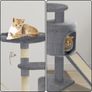 Cat Tree Tower Scratching Post Grey Image 3
