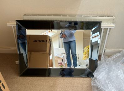 Large bevelled mirror