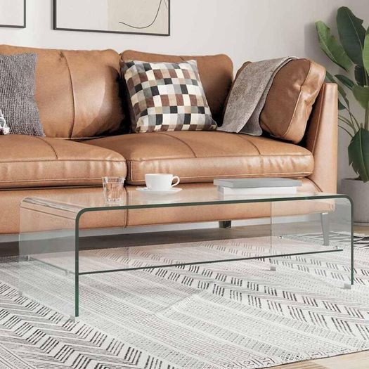 Coffee Table Clear 98x45x31 cm