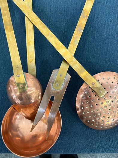 Great Set French copper UTENSIL SET
