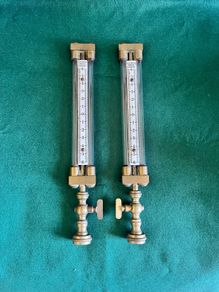 Antique Alder & MacKay Gas Meter Pressure Gauges