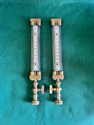 Antique Alder & MacKay Gas Meter Pressure Gauges