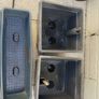 Set of four self-Watering square & Railing Planters Image 3