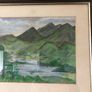 Watercolour Mountain Scene Image 3