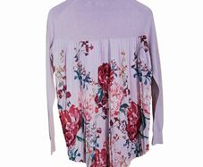 Ted Baker silk floral pleated sweater