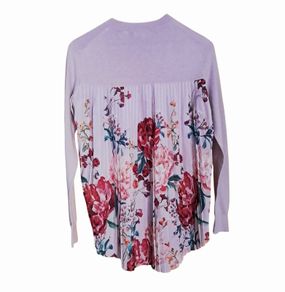 Ted Baker silk floral pleated sweater