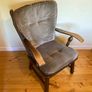 Vintage Upholstered Wooden Armchair | Excellent Condition Image 2