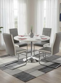 Grey table and chairs