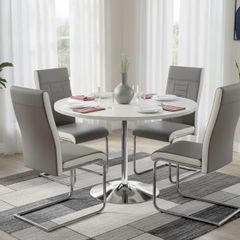 Grey table and chairs