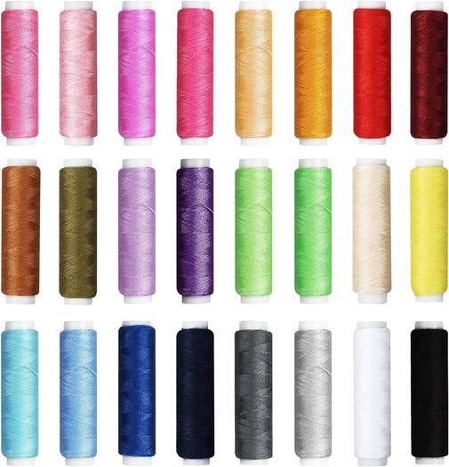 NEW SALE | Sewing Kit with Case, 130 pcs Sewing Supplies for Home Travel and Emergency, Kids Machine, Contains 24 Spools of Thread of 100m, Mending and Sewing Needles, Scissors, Thimble, Tape Measure
