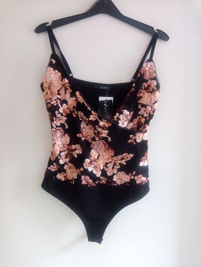 Beautiful Sequin Cami Bodysuit, new