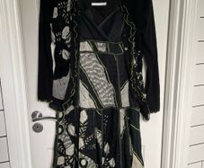 RRP 350 French Designer Didier Parakian 2 piece black dress and cardigan
