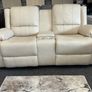 New Cream Microfibre Fabric sofas Easy Clean Image 4