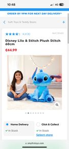 60cm Talking Stitch Teddy
