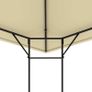 Garden Gazebo 3x3x2.6 m Cream 160g/m Image 3