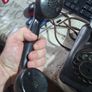 2 Black Metal Rotary Dial Telephones for parts or repair, 1930s rotary sets, Postage available or Collection Image 5