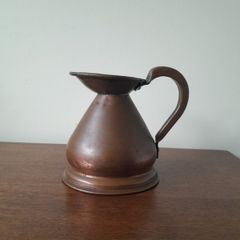 19th C 1 Gill Copper Jug with lead seal