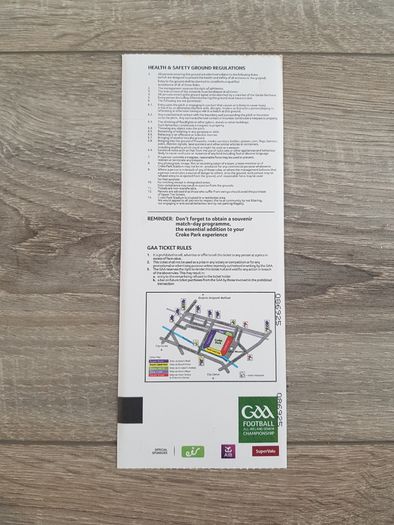 Dublin 3 in a row 2017 unstubbed ticket
