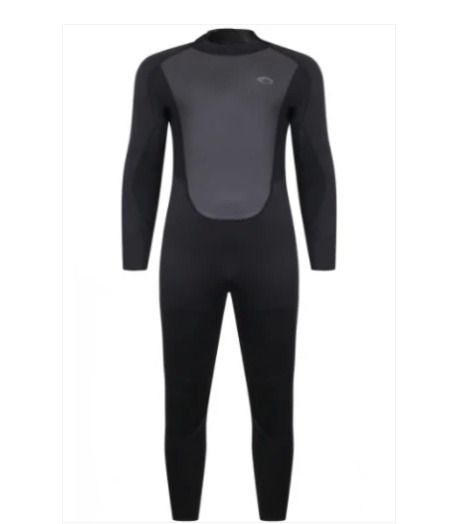 Typhoon Storm Men 3:2 Wetsuit Back Zip Flatlock Black