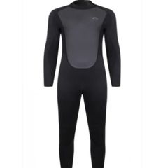 Typhoon Storm Men 3:2 Wetsuit Back Zip Flatlock Black