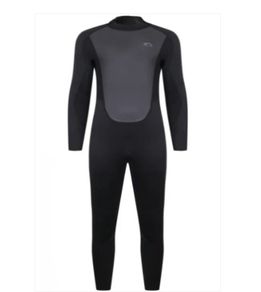 Typhoon Storm Men 3:2 Wetsuit Back Zip Flatlock Black