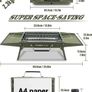 34 x 23 cm Foldable Portable Charcoal Grill, Small Camping Barbecue Charcoal, Picnic Grill, BBQ Grill for Outdoor, Suitable for Gardens, Beaches, Lawns and Table Tops, Green Image 4