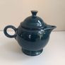 Iconic Deco-Inspired Fiesta Ware Teapot in the "Evergreen" Colourway in Excellent Condition Image 6