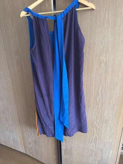 Marni x H and M silk knee length halter dress size 34 (8)