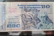 Ireland 1984 Yeats 20 pound banknote