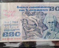 Ireland 1984 Yeats 20 pound banknote
