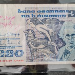 Ireland 1984 Yeats 20 pound banknote