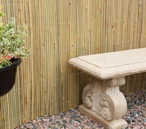 Bamboo Slat Fencing Screening Roll for Garden Privacy Outdoor - 3m x 1.8m