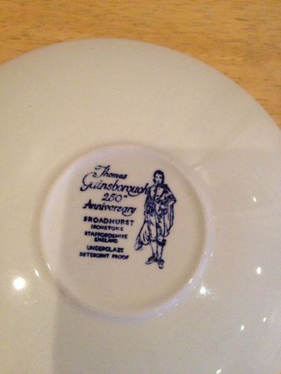 250th Anniversary Thomas Gainsborough saucer