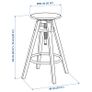 Dalfred Height-Adjustable Bar Stool Image 3