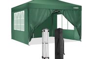 3 x 3 m Waterproof Popup Flat Gazebo with 4 Side Panels