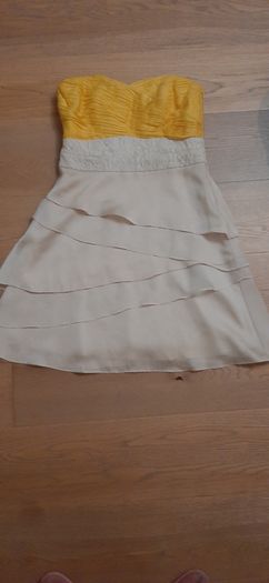Coast Dress Size 12 -  Yellow and cream