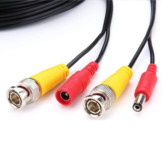 4 Pack 10M / 32 feet BNC Video Power Cable 2-in-1 Pre-made Black Security Camera CCTV Cable for HD Surveillance Camera and DVR System Installation