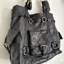 Ladies  Black Handbag pure Leather Dune Image 4