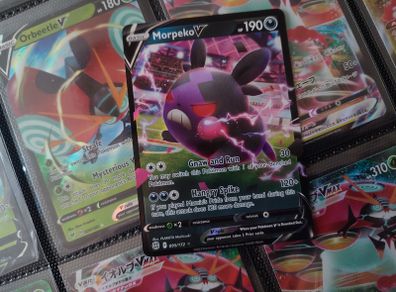 Morpeko V ! Ultra Rare ! from Brilliant Stars Set ! 2022 ! Pokemon Card !